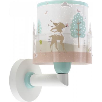 Dalber 61279 - Kinder-Wandleuchte LOVING DEER 1xE27/60W/230V