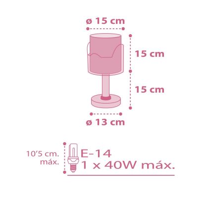 Dalber 61331S - Kinderleuchte LITTLE ELEPHANT 1xE14/40W/230V