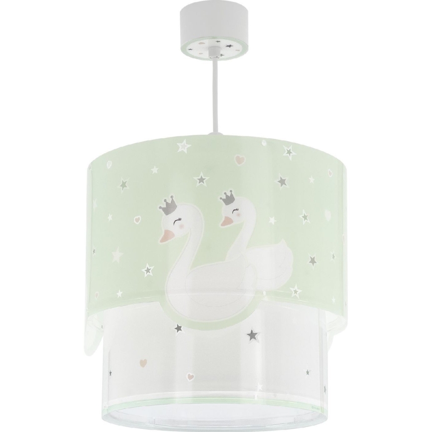 Dalber 61712H - Kinder-Kronleuchter SWEET LOVE 1xE27/60W/230V grün