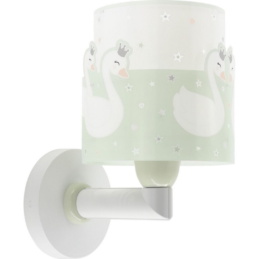 Dalber 61719H - Kinder-Wandleuchte SWEET LOVE 1xE27/60W/230V grün