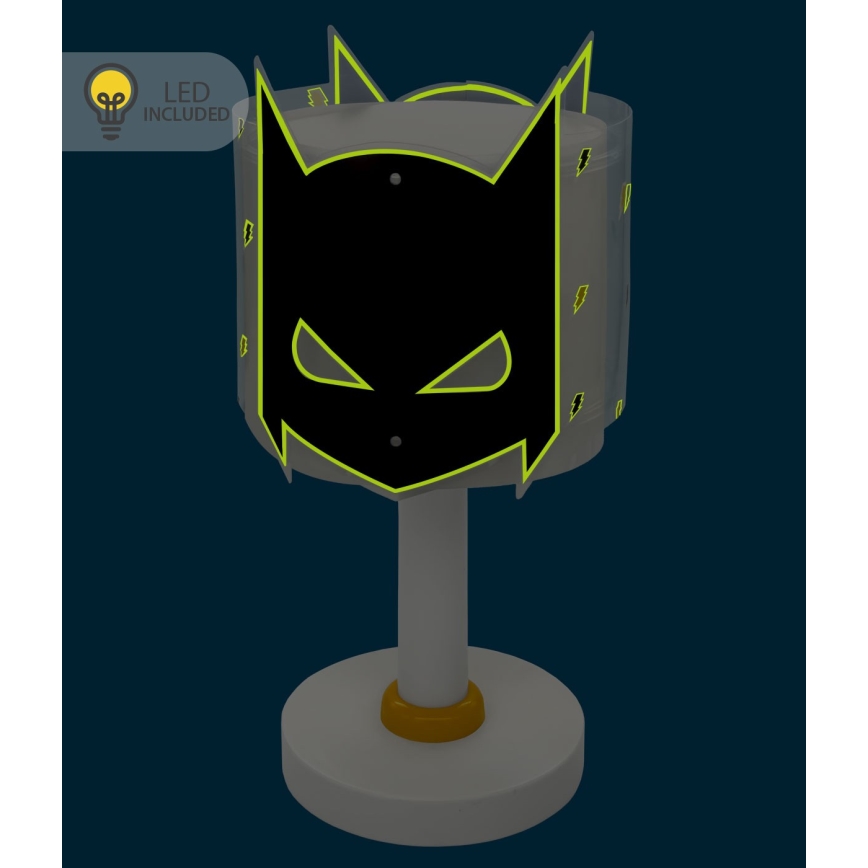 Dalber 61801N - LED Kinderlampe DARK HERO 1xG4/4W/230V weiß/schwarz