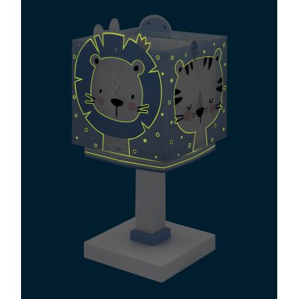 Dalber 63111NT - LED-Kinderlampe BABY JUNGLE 1xG4/4W/230V blau