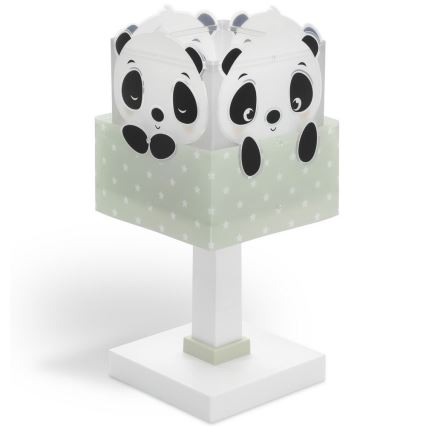 Dalber 63161H - Kinderlampe PANDA 1xE14/40W/230V grün