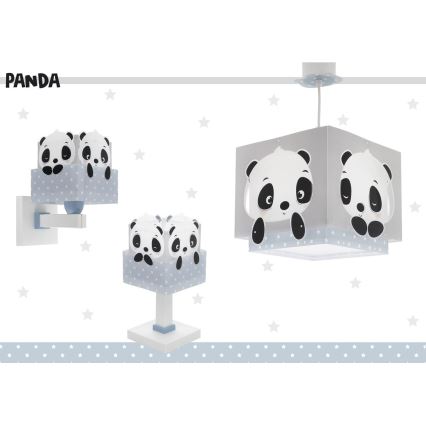 Dalber 63161T - Kinderlampe PANDA 1xE14/40W/230V blau