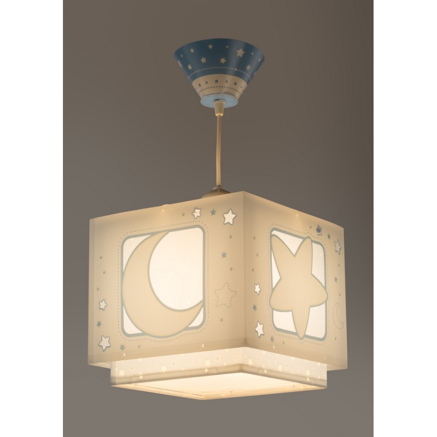 Dalber 63232T - Kinder-Deckenleuchte MOON LIGHT 1xE27/60W/230V