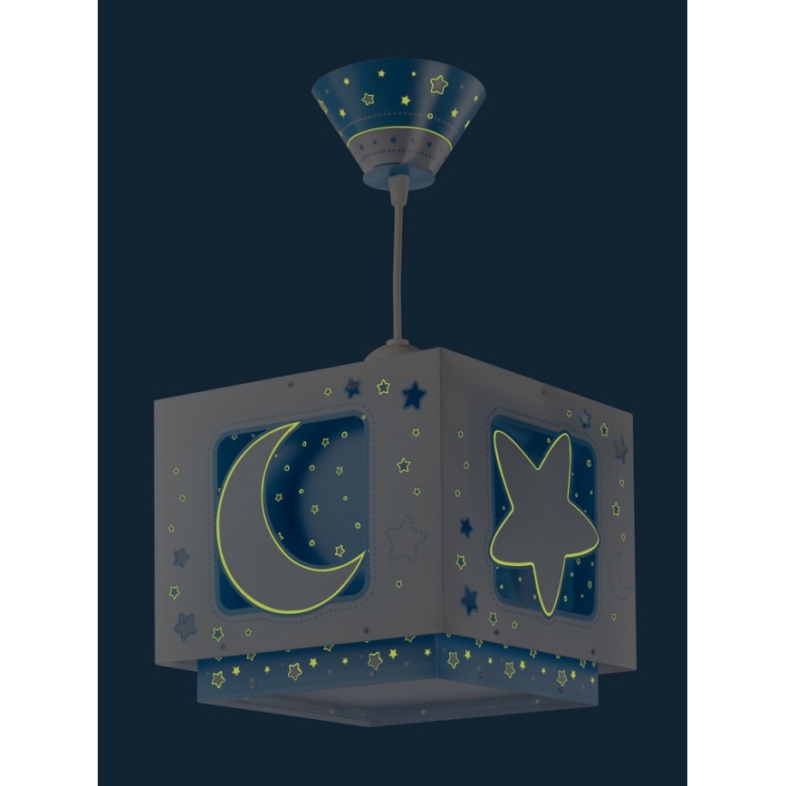 Dalber 63232T - Kinder-Deckenleuchte MOON LIGHT 1xE27/60W/230V