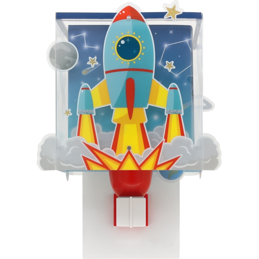 Dalber 63359 - Kinder-Wandleuchte ROCKET 1xE27/15W/230V