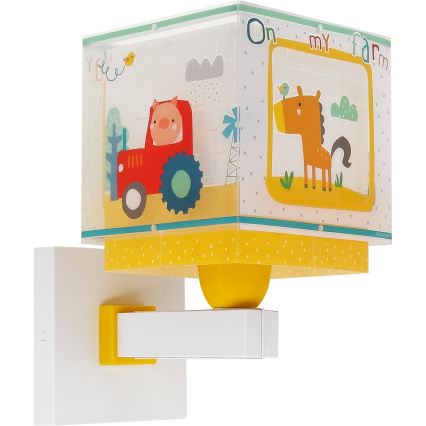Dalber 63409 - Kinder-Wandleuchte MY FARM 1xE27/15W/230V