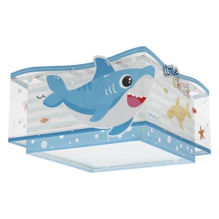 Dalber 63476 - Kinder Deckenleuchte BABY SHARK 2xE27/60W/230V