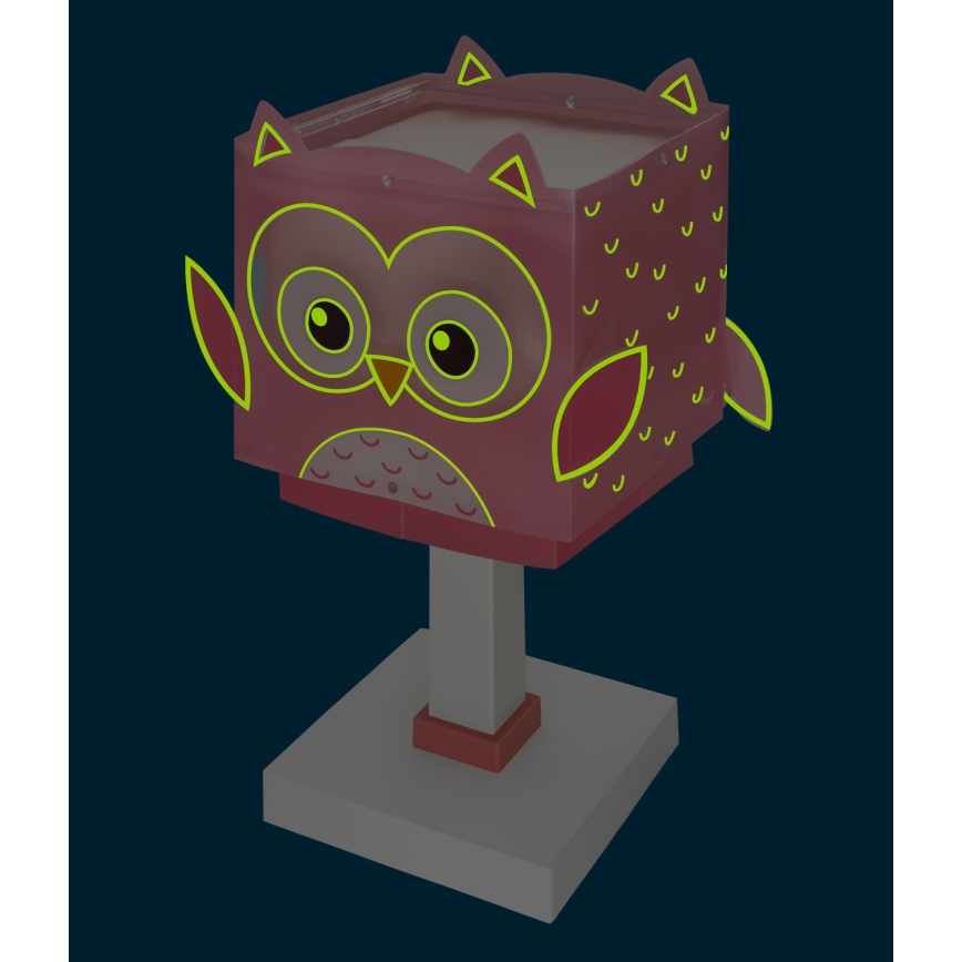 Dalber 64481N - LED-Kinderlampe LITTLE OWL 1xG4/4W/230V rosa