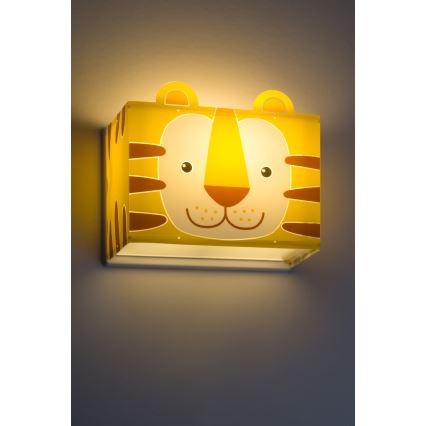 Dalber 64568 - Kinderwandleuchte LITTLE TIGER 1xE27/60W/230V