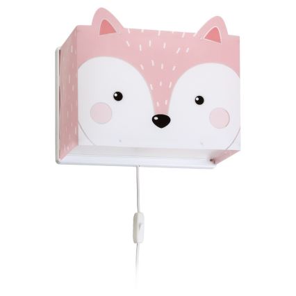 Dalber 64588 - Kinder-Wandleuchte LITTLE FOX 1xE27/60W/230V