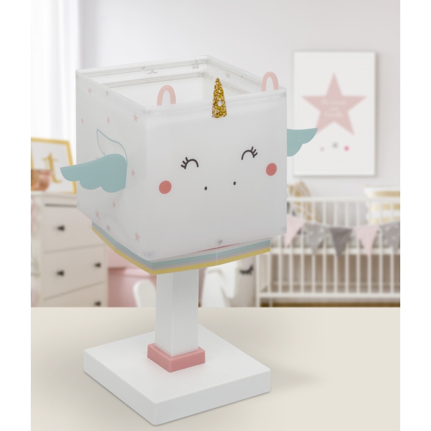 Dalber 64591 - Kinderlampe LITTLE UNICORN 1xE14/8W/230V