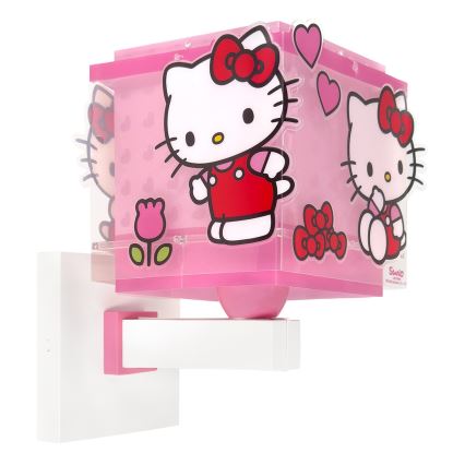 Dalber 73269 - HELLO KITTY Kinder-Wandleuchte 1xE27/15W/230V rosa