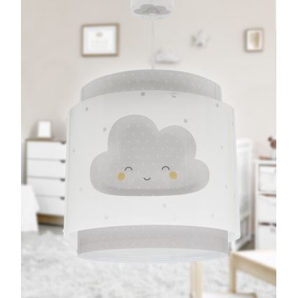 Dalber 76012E - Kinder-Hängelampe BABY DREAMS 1xE27/15W/230V grau