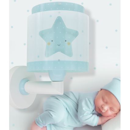 Dalber 76019T - Kinder-Wandleuchte BABY DREAMS 1xE27/15W/230V blau