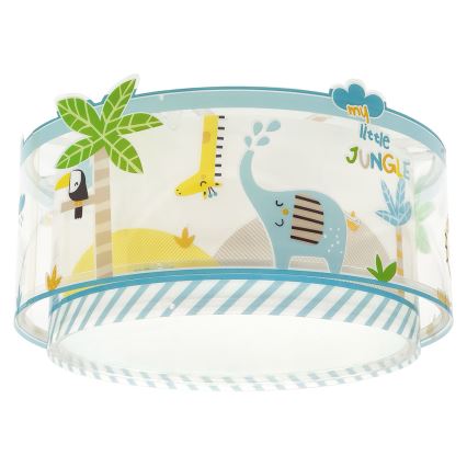 Dalber 76116 - Kinder Deckenleuchte JUNGLE 2xE27/15W/230V