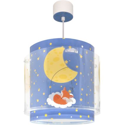 Dalber 76632 - Kinder-Pendelleuchte MOON DREAMS 1xE27/15W/230V blau