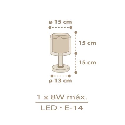 Dalber 76871 - Kinderlampe BABY CHICK 1xE14/8W/230V