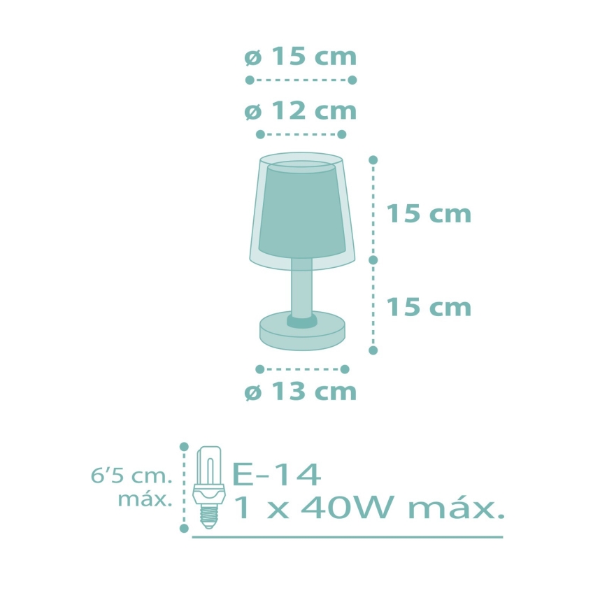 Dalber 81171H - Kinderlampe DREAM FLOWERS 1xE14/40W/230V