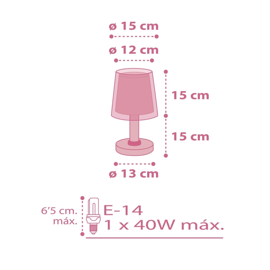 Dalber 81171S - Kinderlampe DREAM FLOWERS 1xE14/40W/230V