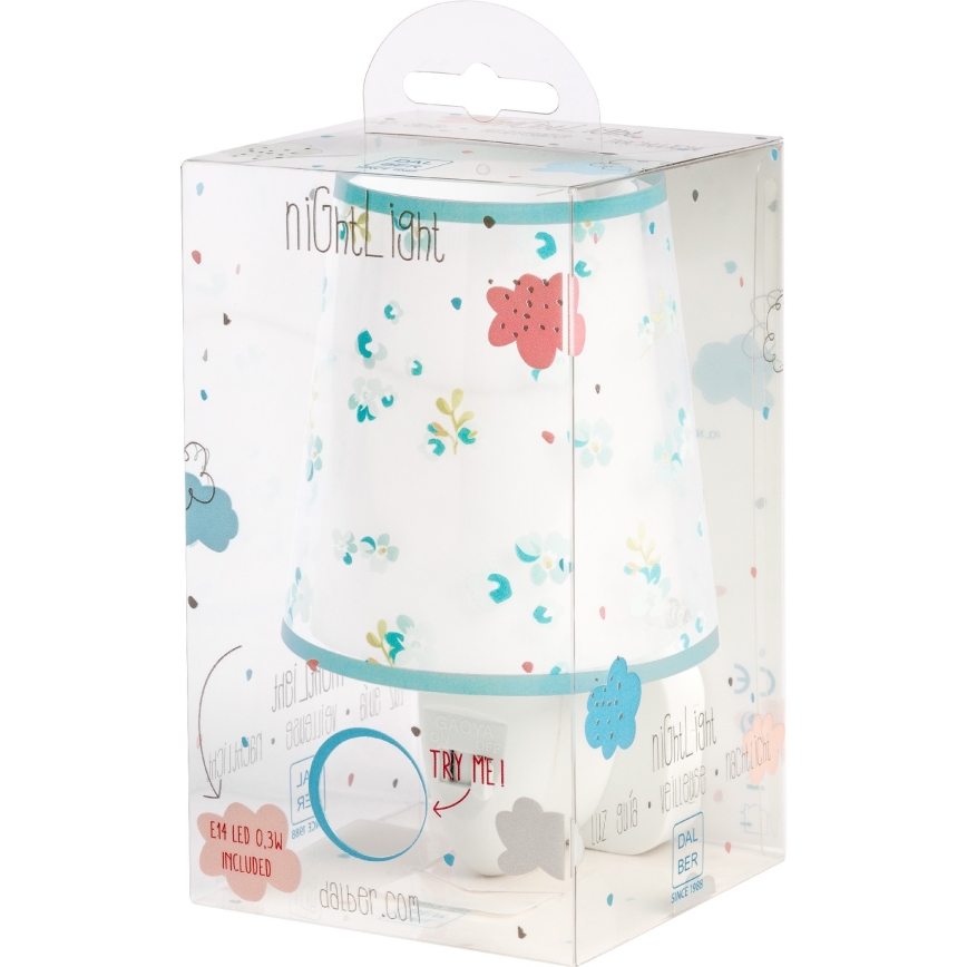 Dalber 81175H - LED-Steckdosenleuchte DREAM FLOWERS 1xE14/0,3W/230V