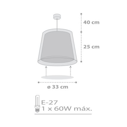 Dalber 81192E - Kinderleuchte LIGHT FEELING 1xE27/60W/230V