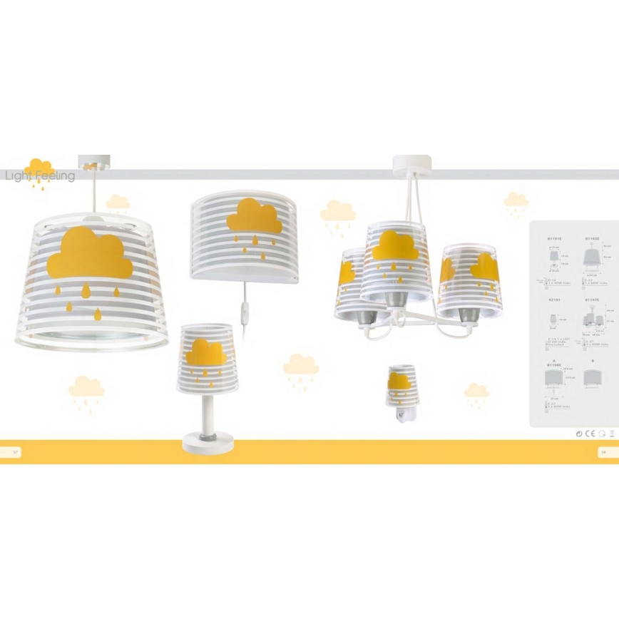 Dalber 81192E - Kinderleuchte LIGHT FEELING 1xE27/60W/230V
