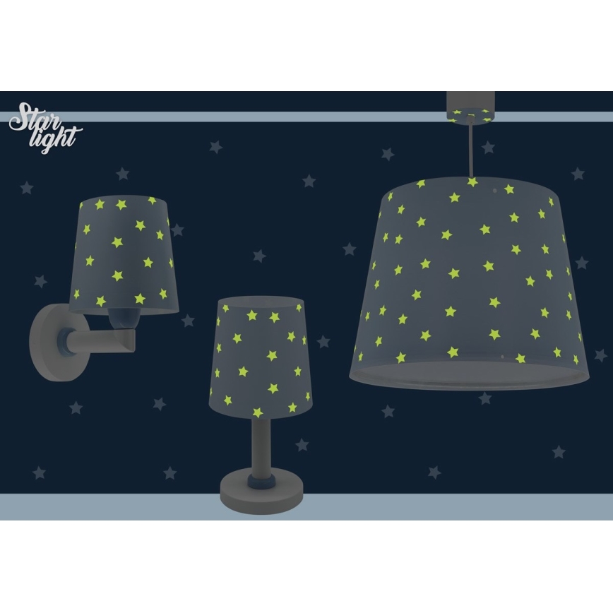 Dalber 82211T - Kinderlampe STAR LIGHT 1xE14/40W/230V blau