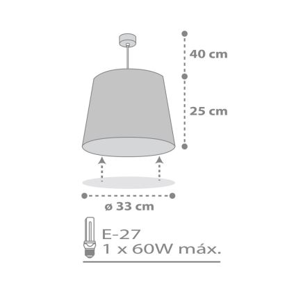 Dalber 82212B - Kinder-Kronleuchter STAR LIGHT 1xE27/60W/230V weiß