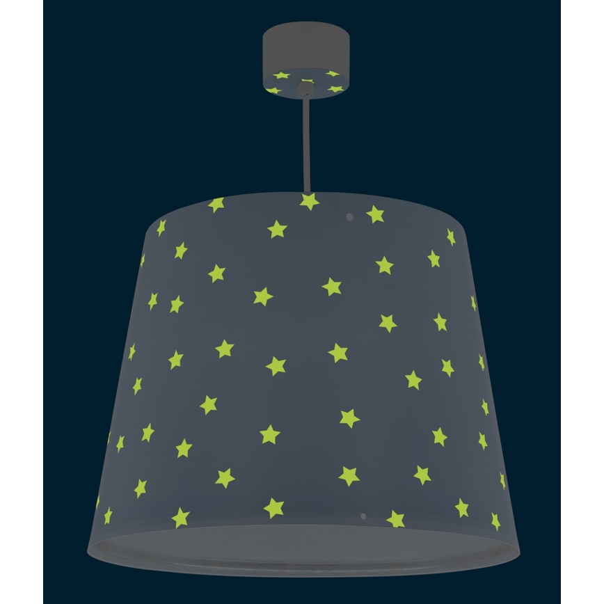 Dalber 82212T - Kinder-Kronleuchter STAR LIGHT 1xE27/60W/230V blau