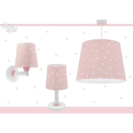 Dalber 82219S - Kinder-Wandleuchte STAR LIGHT 1xE27/60W/230V rosa