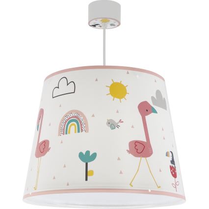 Dalber 82462 - Hängeleuchte für Kinder FLAMINGO 1xE27/15W/230V