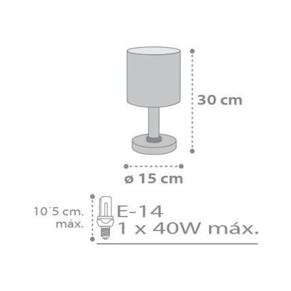 Dalber D-62011E - Kinderlampe SWEET DREAMS 1xE14/40W/230V