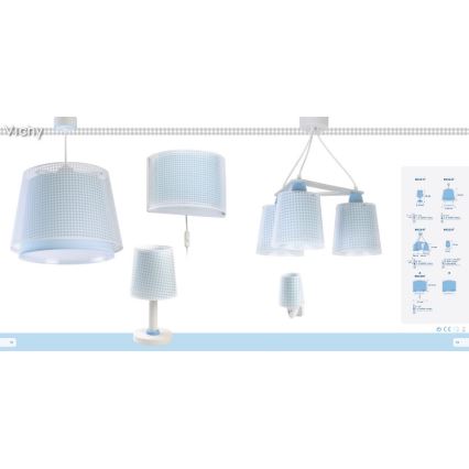 Dalber D-80221T - Kinderlampe VICHY 1xE14/40W/230V