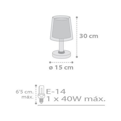 Dalber D-81211E - Kinderlämpchen STARS 1xE14/40W/230V