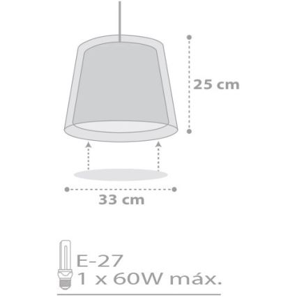 Dalber D-81212L - Kinder Kronleuchter STARS 1xE27/60W/230V