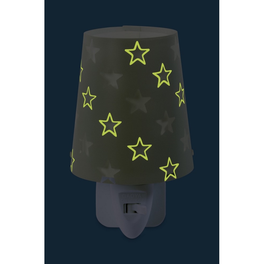 Dalber D-81215E - LED Kinder-Nachtleuchte STARS 1xLED/0,3W/230V
