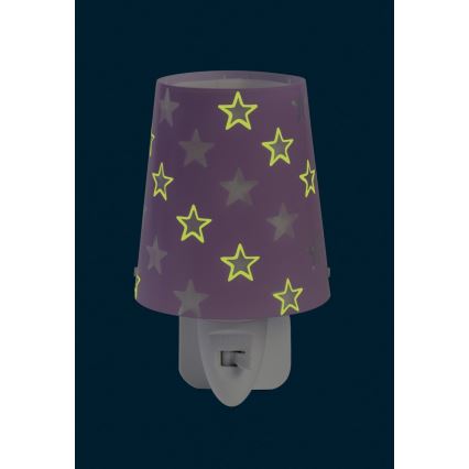 Dalber D-81215L - LED Kinder-Nachtleuchte STARS 1xLED/0,3W/230V
