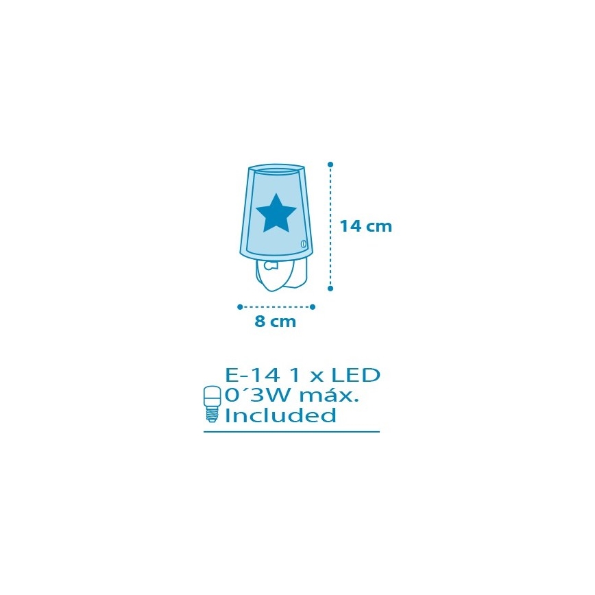 Dalber D-92193 - LED Nachtleuchte LIGHT FEELING 1xE14/0,3W/230V