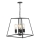 Där Lighting ACA8622 - Kronleuchter mit Kette ACADEMY 4xE27/60W/230V schwarz
