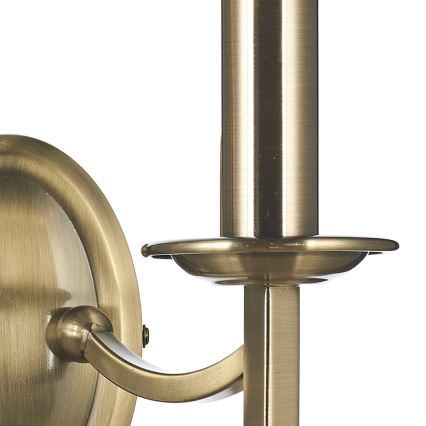 Där Lighting AMB0975 - Wandleuchte AMBASSADOR 2xE14/40W/230V Messing