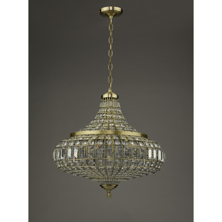 Där Lighting ASM0675 - Kronleuchter an Kette ASMARA 6xE14/40W/230V Messing