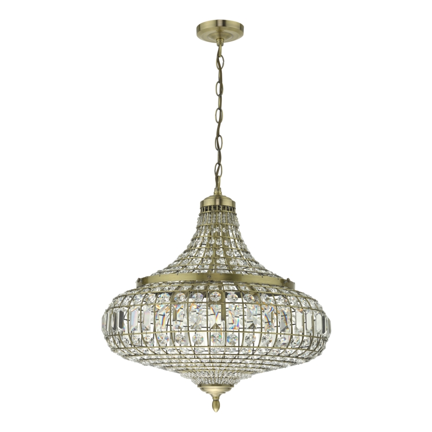 Där Lighting ASM0675 - Kronleuchter an Kette ASMARA 6xE14/40W/230V Messing