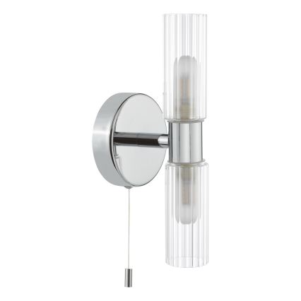 Där Lighting BOL0950 - BOLTON Badezimmer-Wandleuchte 2xG9/5W/230V IP44 glänzender Chrom