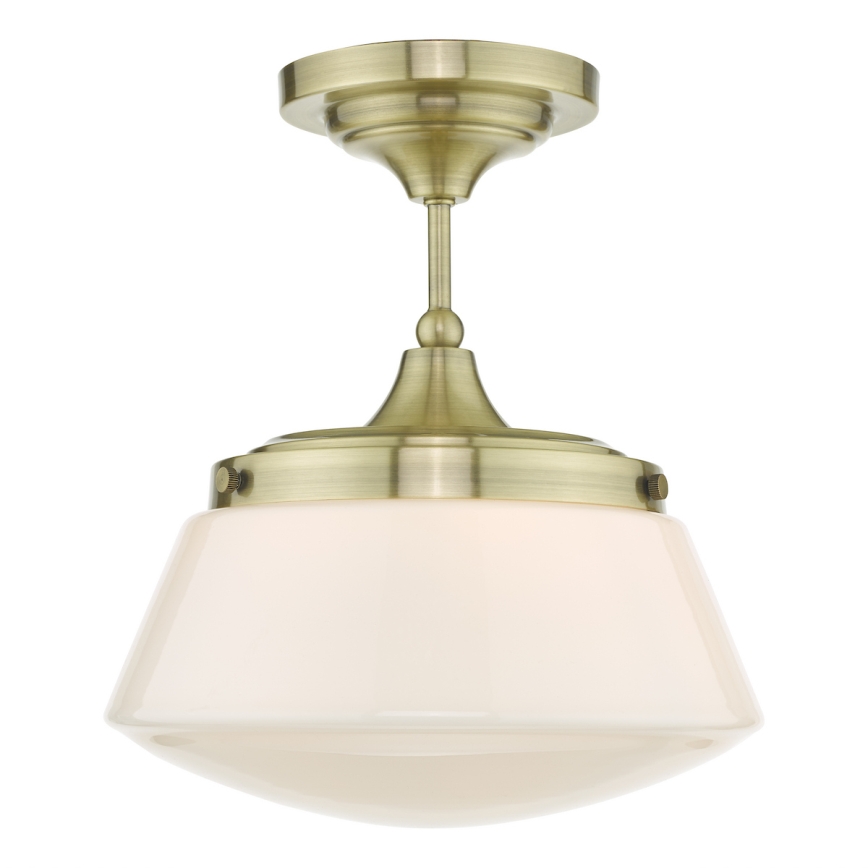 Där Lighting CAD0175 - Badezimmer-Aufbauleuchte CADEN 1xE27/60W/230V IP44 Messing