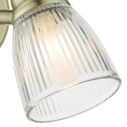 Där Lighting CED0775 - Badezimmer-Wandleuchte CEDRIC 1xG9/25W/230V IP44 Messing