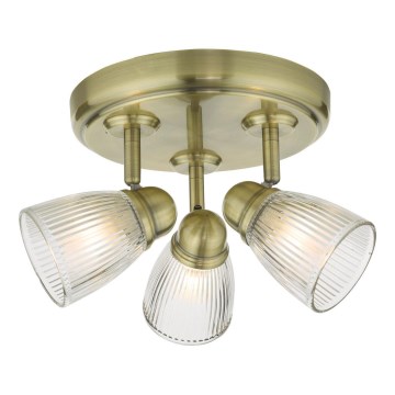 Där Lighting CED7675 - Badezimmer-Strahler CEDRIC 3xG9/25W/230V IP44 Messing