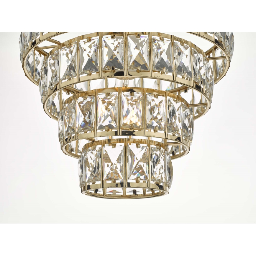 Där Lighting CER0135 - Kronleuchter an Kette CERYS 1xE27/60W/230V goldfarben