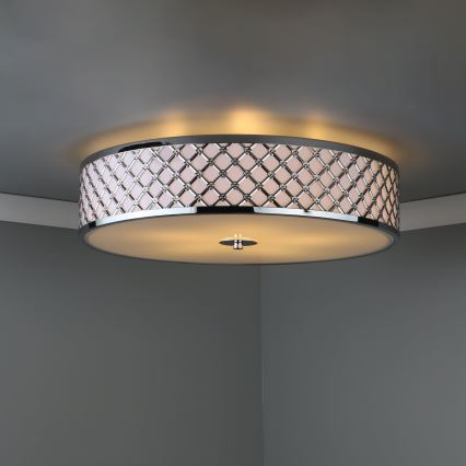 Där Lighting CIV5050 - Deckenleuchte CIVIC 5xE14/60W/230V, Ø 50 cm, glänzender Chrom